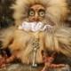 Art Doll Teddy Doll "Owl".  9,05 inches (23 см).Collectable