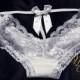 Monogram Bridal Panties - Monogram Bride Lingerie - Honeymoon Lingerie
