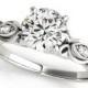 Art Deco Engagement Ring,Unique Diamond Engagement Ring, Single Row Diamond Ring, Vintage Diamond Ring, Diamond Engagement Ring,