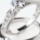 cz ring, cz wedding ring, cz engagement ring, wedding ring set, ring set, cz wedding set, sterling silver ring, size 5 6 7 8 9 10- MC111101R