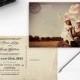 Wedding Invitation Post Card, 5x7, Wedding invitation, the "Eliana"