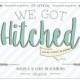 We Got Hitched - Postcard Elopement Announcement - Elopement Postcard Download - We Eloped  Digital Download - Elopement Party Download