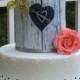 Shabby Chic Chalk Board Romantic Cake