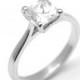 Diamond-Unique Princess Cut 1ct Engagement Ring Sterling Silver  (117)