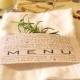 Printable Napkin Ring Menu - Weddings - Thanksgiving - Dinner Parties - Shabby Chic - Farmhouse Style Table Decor