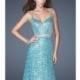 Sequined Gown by La Femme 19136 - Bonny Evening Dresses Online 