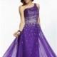 2014 Cheap Asymmetrical Chiffon Gown by Paparazzi by Mori Lee 95023 Dress - Cheap Discount Evening Gowns