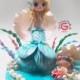 Mermaid Baby Shower Cake Topper, Mermaid Baby shower decoration, Under the sea theme baby shower, keepsake cake topper gift, cold porcelain