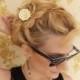 Gold Flower Hair Fork - Golden Hair Fork - Bridal Hair Accessory - Bridesmaids Hair Pin - Wedding Head Piece - Bridal Hair pin - hair stick