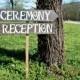 Wedding Ceremony Sign, Wedding Ceremony Decor, Wedding Reception Sign, Ceremony Sign, Wood Wedding Sign, Wedding Direction Sign, Wood Sign