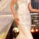 A Line Beaded Lace Overlay Beach Wedding dresses Bridal Gown with Spaghtti Straps D1439
