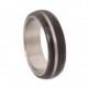 Titanium Black horn ring - Buffalo Horn Ring - black wedding band - Antler ring