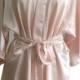 Bridal robe, Satin robe, Cream, champagne gold bridesmaid kimono robe,Sleep wear, Bridesmaid bath robe, gift