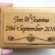 Personalised double ring box, Engraved wedding ring box, Personalized double ring box