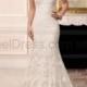 Stella York Sheath Wedding Dress With Illusion Back Style 6329