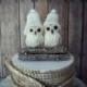 owls-wedding cake topper-winter wedding-fall wedding-rustic-barn owls-snow owls-rustic wedding-barn wedding-winter owls wedding cake topper