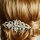 Bridal Hair Comb, Crystal Wedding Hair Comb, Swarovski Pearl Hair Pin, Victorian Style Hairpiece, Wedding Bridal Hair Accessories, YETTA