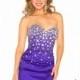 Embellished Strapless Sweetheart Dress by Mac Duggal Homecoming - Color Your Classy Wardrobe