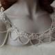 Bridal Dress Shoulder Necklace, Lace Shoulder Necklace, Wedding Shoulder Jewelry, Wedding Dress Shoulder, Wedding Dress Accessory - $129.00 USD