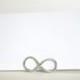 Infinity Place Card Holders -  SET OF 12 - Name Card Stands for Weddings, Anniversaries, Suspended Moments