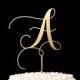 Single Letter Monogram Wedding Cake Topper with your Initial - Fairytale Collection