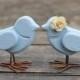 Wedding Love Bird Cake Toppers Rustic Shabby Chic Weddings Custom Color