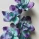 Turquoise Purple Cymbidium Orchids Real Touch Flowers Turquoise Blues Orchids For Wedding Flowers Centerpieces