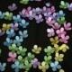 30 Wafer Hydrangea in Pink, Lavender, Blue, Yellow or lime-green colors