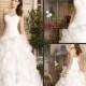Dreams 2017 Gorgeous Romantic Ruffles Organzas Sweetheart Bridal Dresses A-line Wedding Dresses Bridal Gowns Sweep Train Lace Up Lace Luxury Illusion Online with $160.0/Piece on Hjklp88's Store 