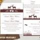 Printable Wedding Invitation Suite Printable Invitation Elegant Wine Red Wedding Invite Reindeer Invitation Download Invitation Edited PDF - $13.00 USD