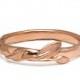 Leaves Ring no.9 - 18K Rose Gold Ring, unisex ring, wedding ring, wedding band, leaf ring, filigree, antique, art nouveau, vintage
