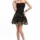 Elegant A-Line Sweetheart Short-Mini Taffeta Black Sleeveless Lace Up-Corset Homecoming Dresses COLB1300E - Top Designer Wedding Online-Shop