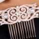 Rose Gold Hair Accessories Bridal Hair Comb Wholesale
