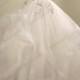 Pretty strapless layered tulle ball gown wedding dress