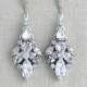 Crystal Bridal earrings, Statement Wedding earrings, Wedding jewelry, Art Deco Bridal earrings, Swarovski Chandelier earrings, Rhinestone