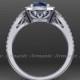 Alexandrite Engagement Ring, Halo 14k White Gold Diamond Filigree Wedding Ring Chatham Alexandrite Ring Re00012ax