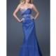 GiGi Beaded Bust Taffeta Mermaid Prom Dress 16301 by La Femme - Brand Prom Dresses
