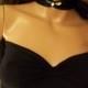 Black Top With Matching Choker, Top With Rhinestone Choker, Black Sexy Top, Black Tank Top, Crop Top, Sexy Tube Top, Party Top, Clubwear - $24.99 USD