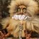 Art Doll Teddy Doll "Owl".  9,05 inches (23 см). Collectable