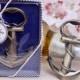 Anchor Nautical Wedding Favor Antique Silver