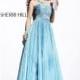 Aqua Sherri Hill 8437 - Ball Gowns Sequin Dress - Customize Your Prom Dress