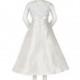 White Ribbon Embroidered Taffeta Bodice A-Line Dress Style: D3420 - Charming Wedding Party Dresses