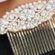 Gold Bridal Hair Comb Vintage Art Deco Headpiece