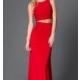 Sheer Open Back Two-Piece Prom Dress - Discount Evening Dresses 