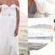 L152 Summer Beach Wedding Dresses, Chiffon White Wedding Gowns, Cheap Wedding Dresses