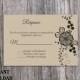 DIY Lace Wedding RSVP Template Editable Word File Instant Download Burlap Rsvp Template Printable Vintage Rsvp Floral RSVP Card Rustic Rsvp - $7.90 USD