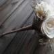 Ships in 4 weeks ~~~ X-Small Rustic Bridesmaid Bouquet, has 7 flowers and a jute wrapped handle.
