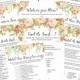 Bridal Shower Games MEGA Pack - Bridal Shower Printables 10 Games, Shabby Chic Rose Theme, Instant Download