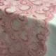 Pink/Cherry Blossom color/3ft-10ft long  Lace Table Runner/Lace Overlay/ Weddinds /wedding decor/wedding centerpiece/table decor