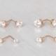 Gold Diamond Earrings, CZ Stud Earrings, Cubic Zirconia Studs, Gold Stud Earrings, Delicate Gold Earrings, Bridesmaid Earrings, Bridal Studs